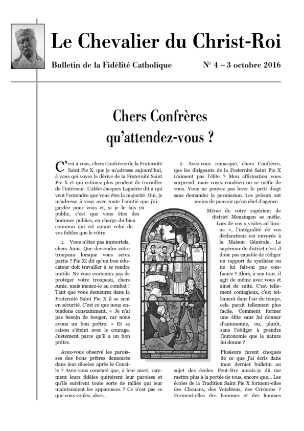 Chevalier du Christ Roi n° 4 ~ Prêtres, qu'attendez-vous&nbsp;? <br>PDF