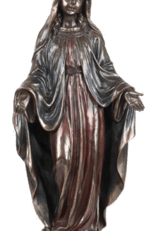 Statue bronze coulé à froid Médaille miraculeuse