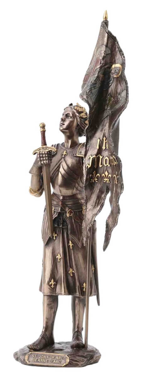 Statue bronze coulé à froid sainte Jeanne d'Arc – Image 2