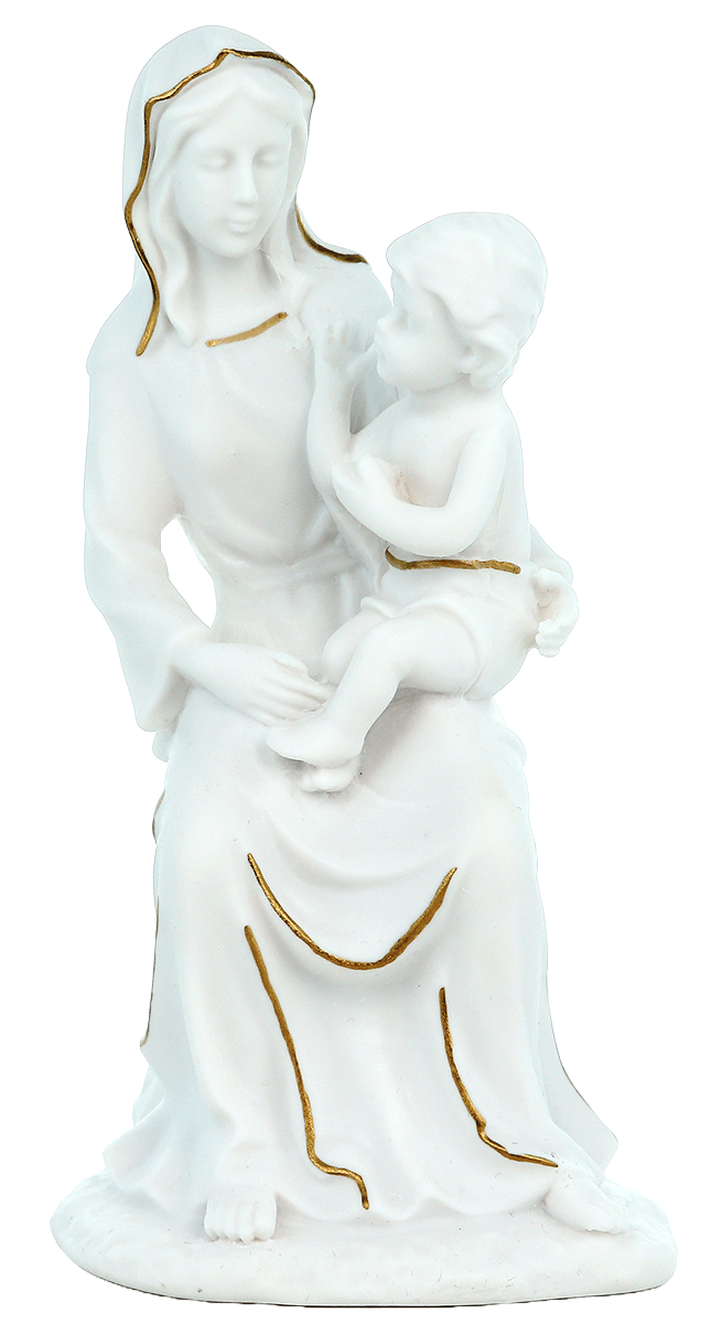 Vierge à l'Enfant, assise