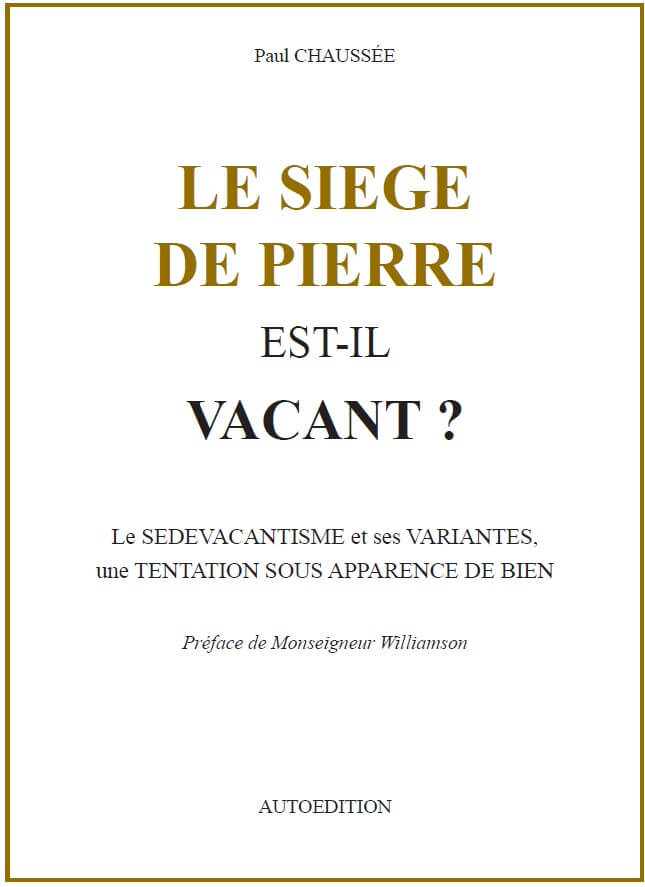 Le siège de Pierre est-il vacant&nbsp;?<br><span style="font-size: 80%">par Paul Chaussée