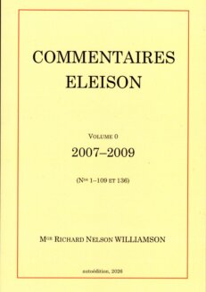 Commentaire Eleison volume 0